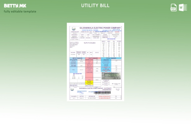 Модерен стил на пакистанската Гујанвала за електронска сметка за електрична енер